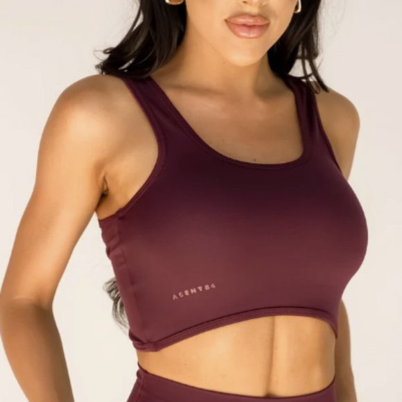 Agent84 Women's Burgundy Sports Bra - Picture 4 of 6